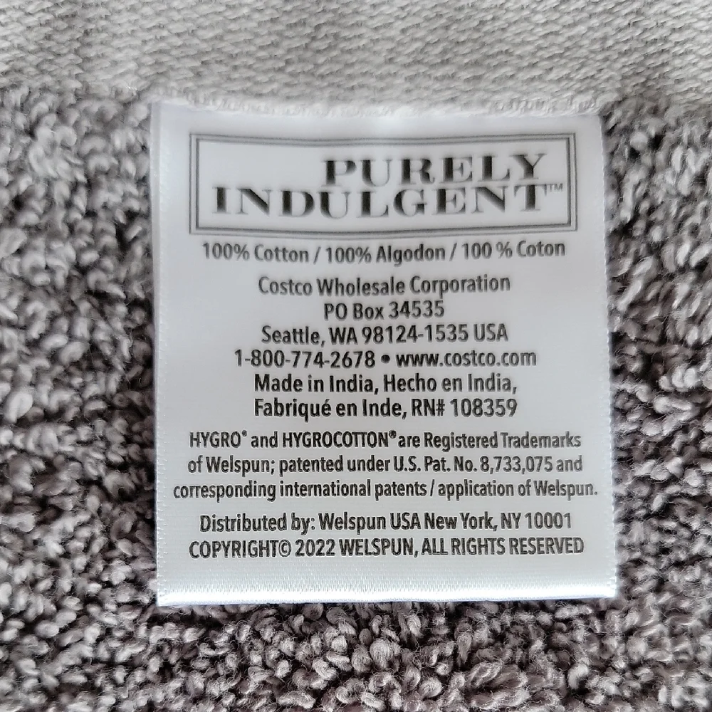 Plush Light Gray Bath Sheet